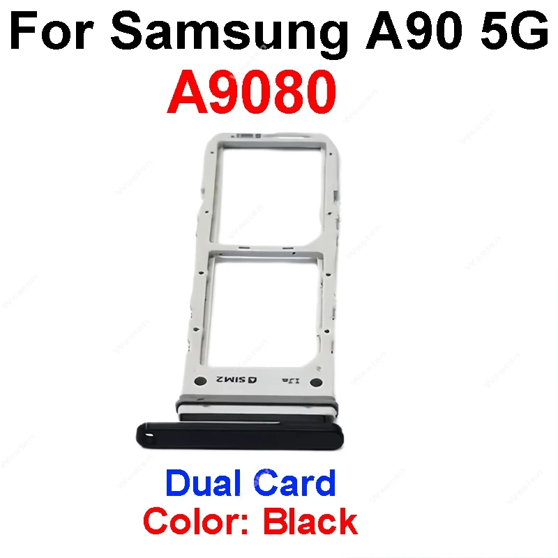 Лоток для SIM-карты Samsung Galaxy A90 A908B A908N 5G A9080 держатель лотка адаптер запасные части