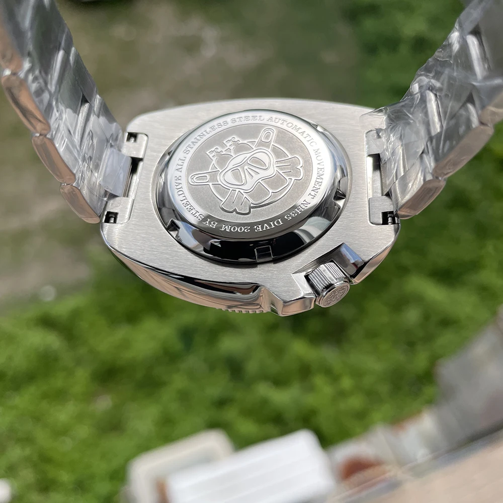 STEELDIVE Мужские дайверские часы Черепаха Автоматические механические наручные 20ATM