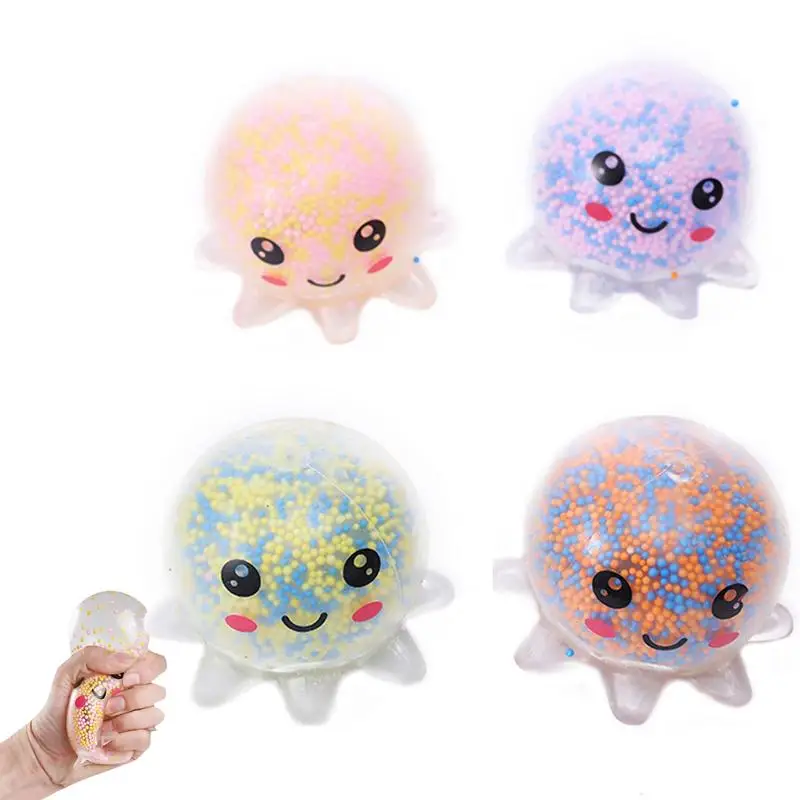 

Slow Recovery Decompression Toys Pinch Reliever Stress Light Octopus TPR Air Foam Octopus Antistress Sensory Fidgets Toys