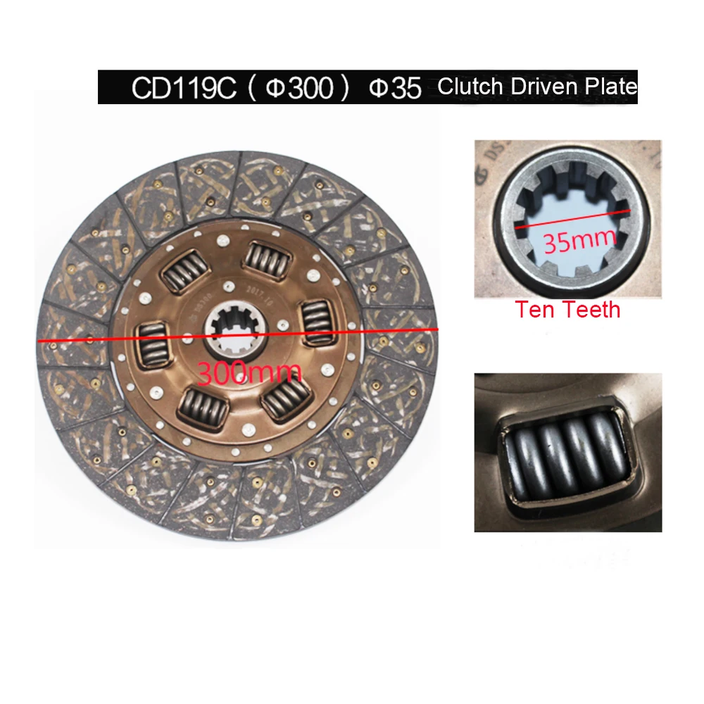 DS300 10teeth Clutch Driven Plate for Hangcha. HELI,LONGKING,TCM, forklift 4-4.5T