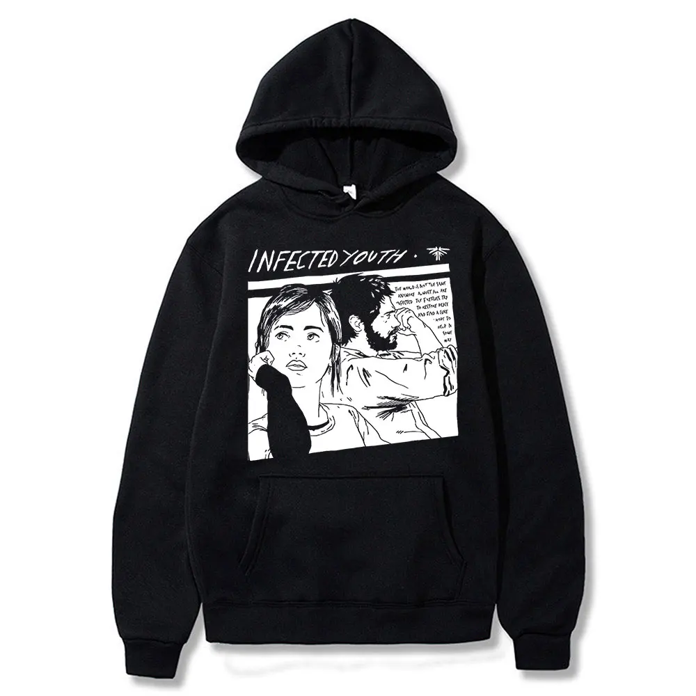 

Infected Youth The Last of Us Ellie Fireflies Joel Tlou Game Send Hoodies Men Women Long Sleeve Sweatshirt Hip Hop Pullovers