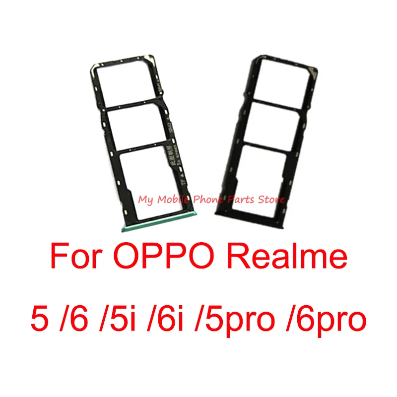 

Слот для лотка с двумя Sim-картами для OPPO Realme 5 6 Pro 5i 6i Micro Sim лоток SD кардридер адаптер для OPPO Realme 6 Pro запчасти Spair