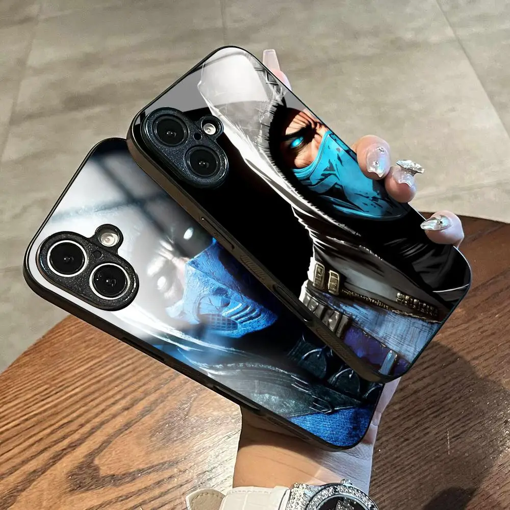 Фото Чехол для телефона в стиле Mortal Kombat для iPhone 17 Air, 16, 15, 14, 13, 12, 11 Plus, Mini, Pro, Max, стеклянный, магнитный №2