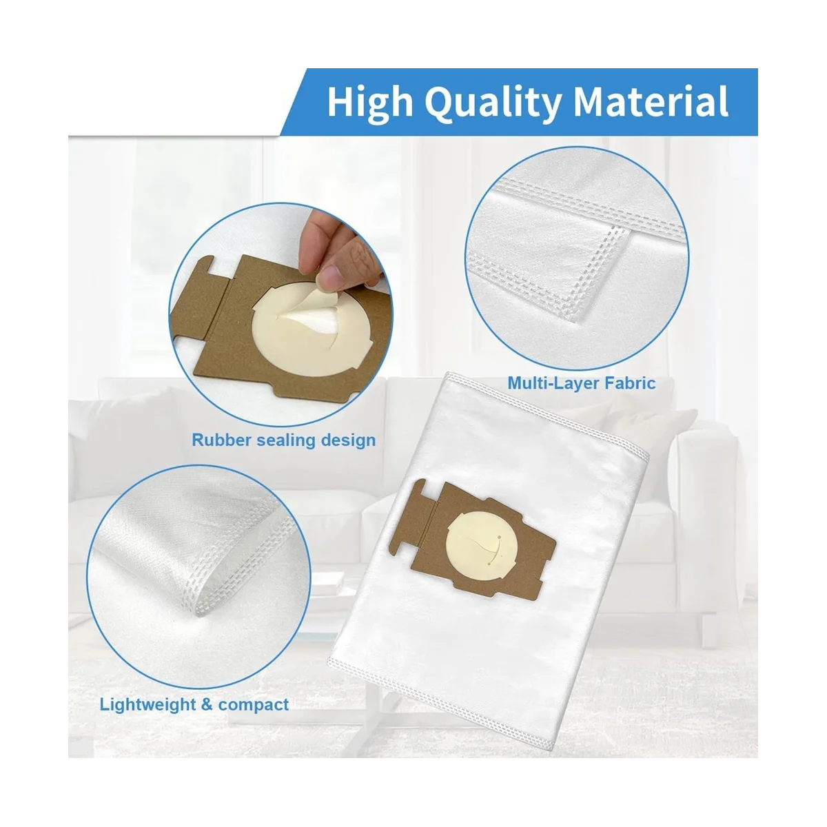 8 сменных вакуумных пакетов для Kirby 204811 204814 Sentria Avalir Ultimate серии G с 1 ремнем