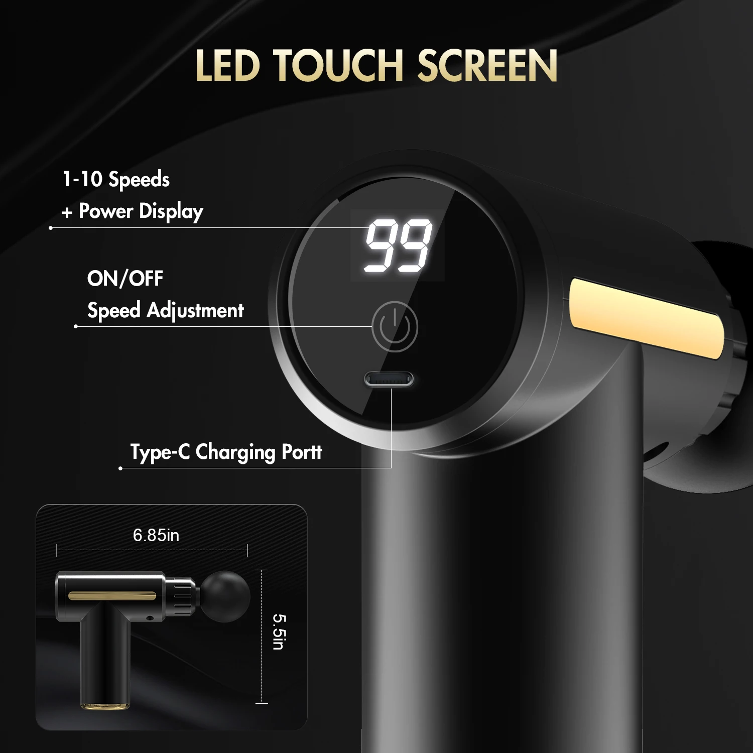 Вибратор для глубоких тканей SEJOY массажер мышц ручной массажный пистолет