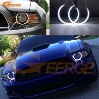excellent ultra bright ccfl angel eyes halo rings kit day light for ford mustang 2013 2014 headlight