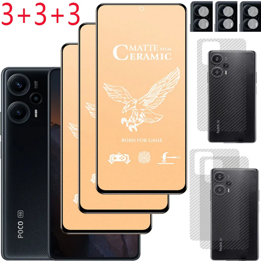 

ceramic film poco F5 screen protectors poco F5 pro phone accessories pocof5 matte film poco f5pro protective film poco f 5 not glass poko/pocco F5 glass