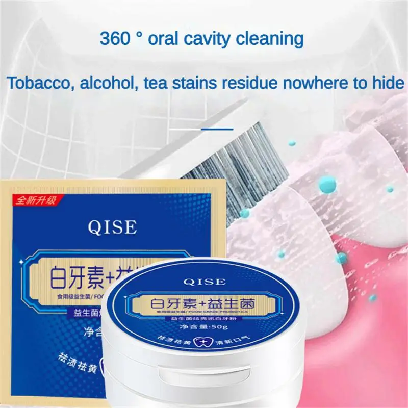 

Teeth Whitening Powder Remove StainsPlaque Cleaning Hygiene Bleaching Oral Toothpaste Tools Oral White Teeth Care 50g