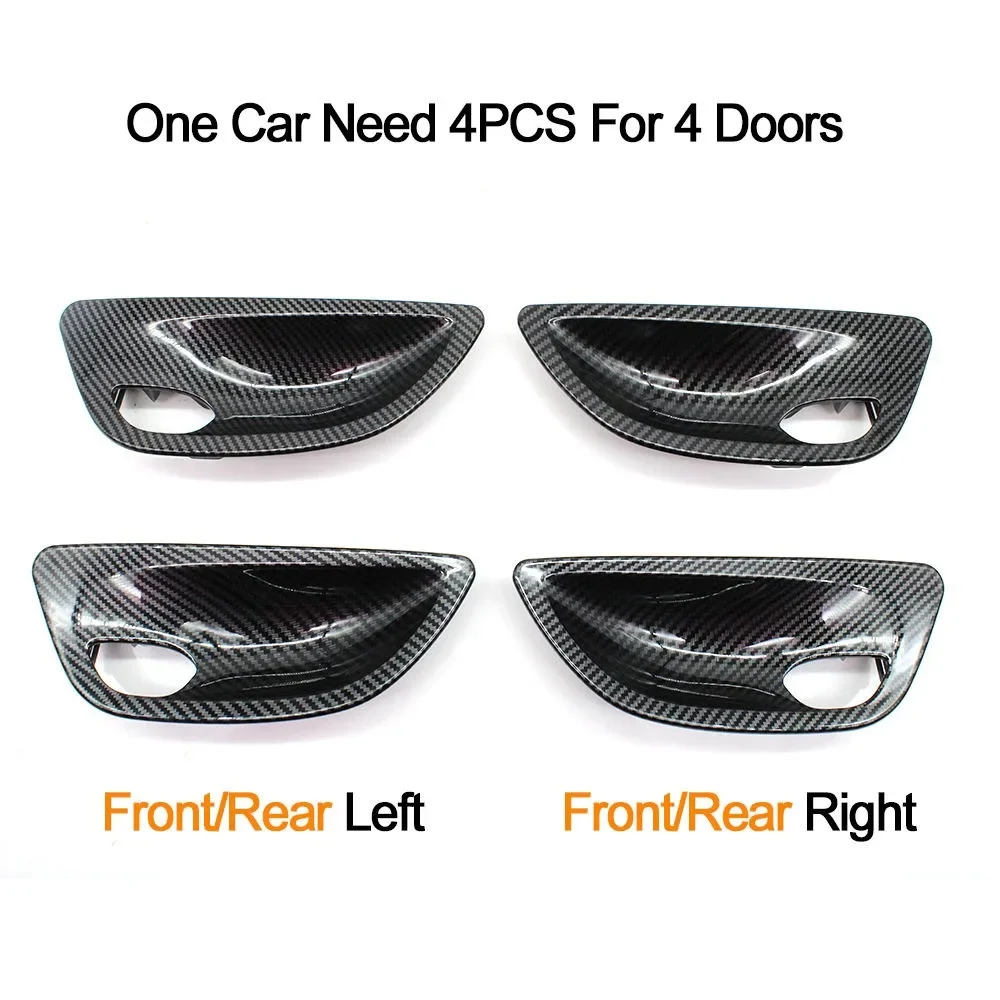 Панель внутренней двери из углеродного волокна открывающаяся ручка крышка чаши