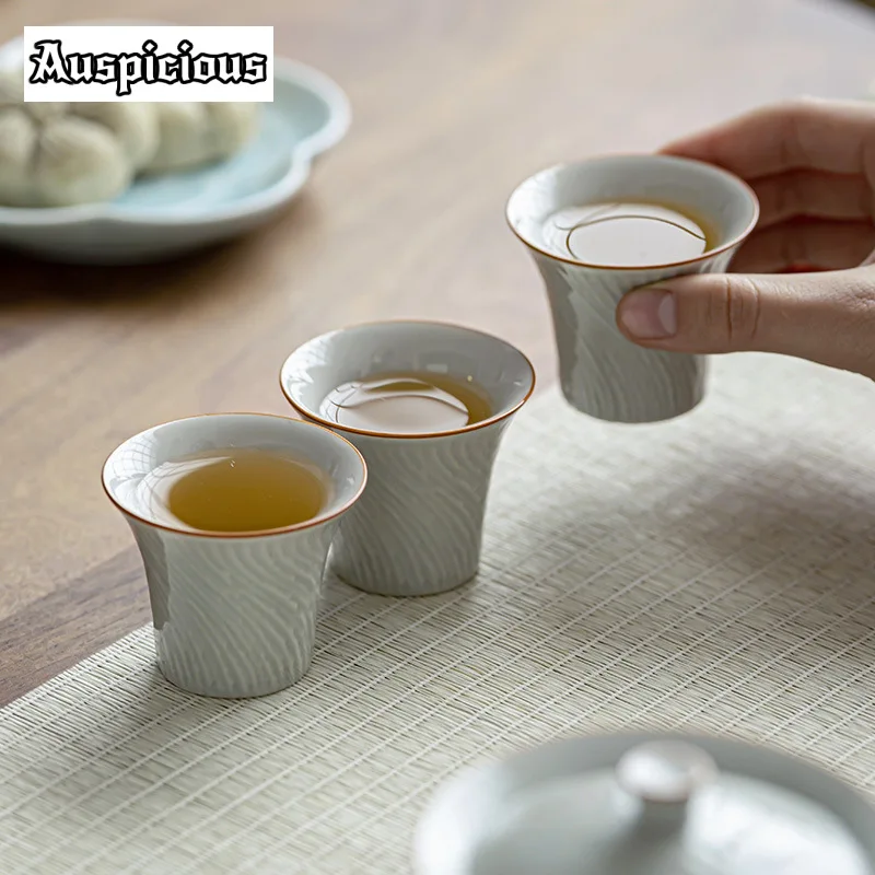 2 шт./набор чайная чашка с золотым узором 50 мл