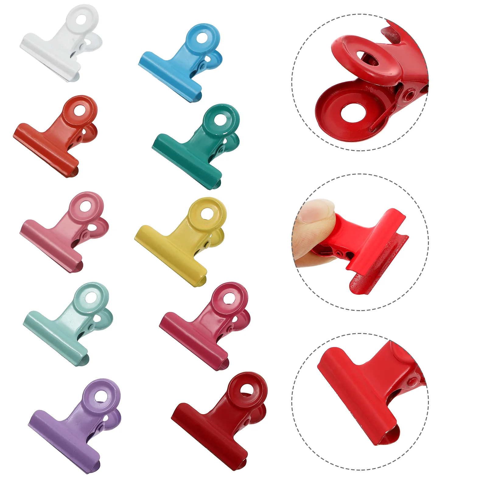 

Clipsfood Sealing Clip Binderpaper Clamps Storage Bill Freezer Office Kitchen Metal File Foldback Clamp Snack Packet Home Seal