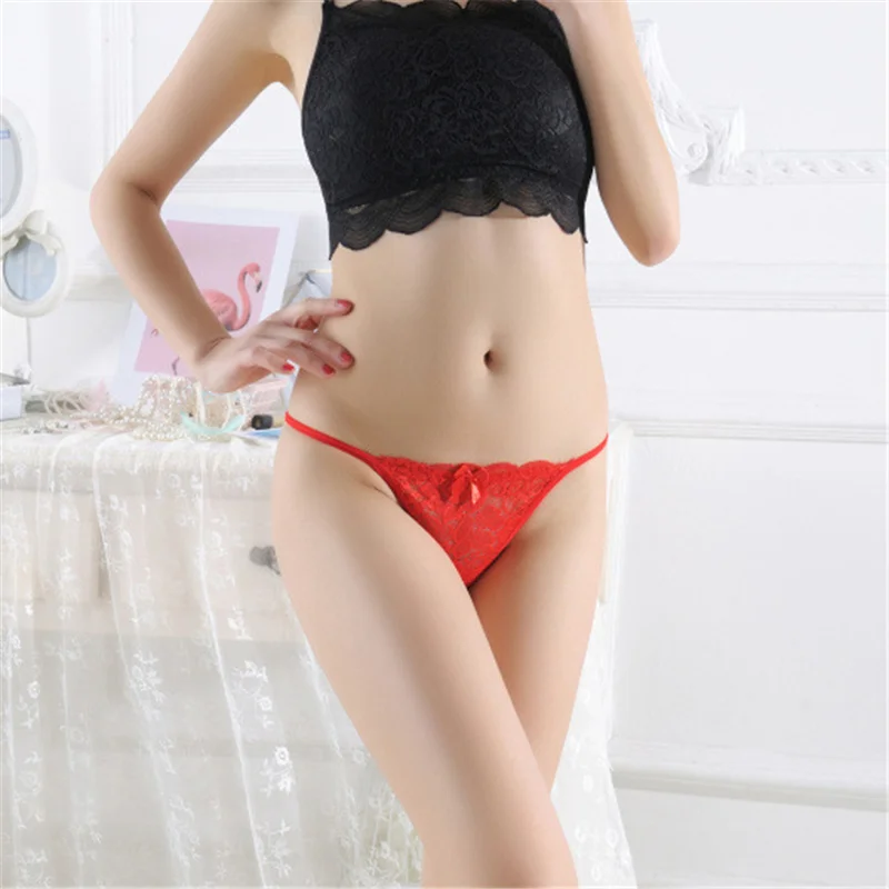 

sexy lingerie ropa mujer underwear women lenceria panties tanga thong Lace Transparent Ultra-thin No trace Low waist Hip lift