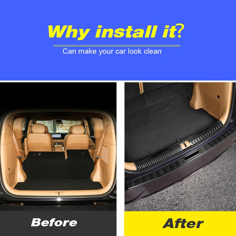 Нержавеющая сталь накладка на порог багажника автомобиля задний бампер защитная