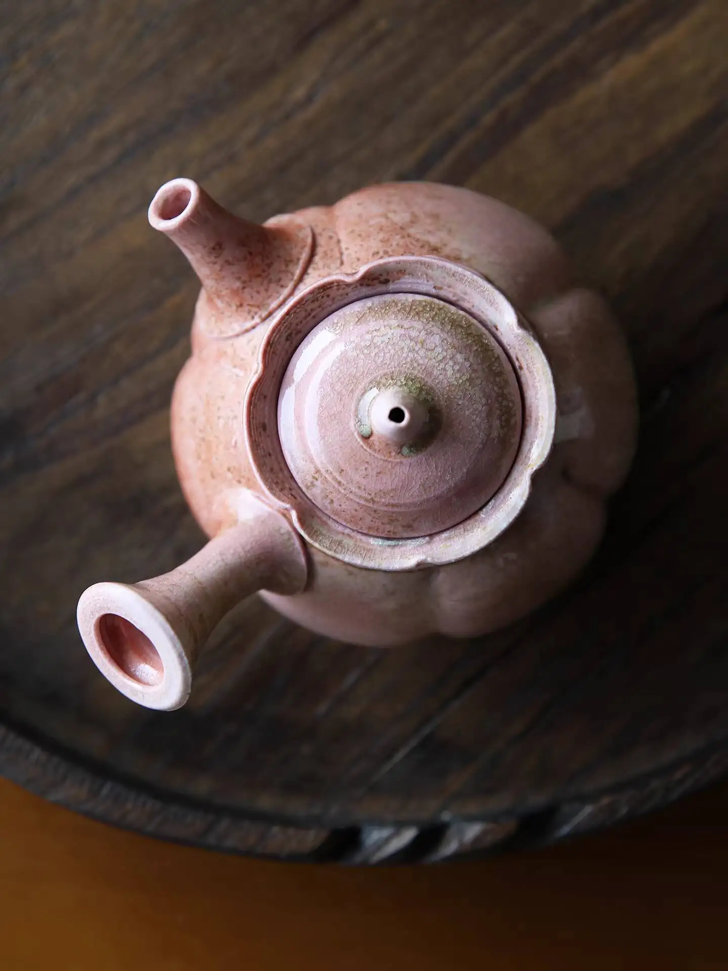 Фото Импортный чайник Tokoname Shirokama Daio из керамики, обожженной на дровах, с боковой ручкой, высококачественный японский чайный набор в деревянной коробке №2