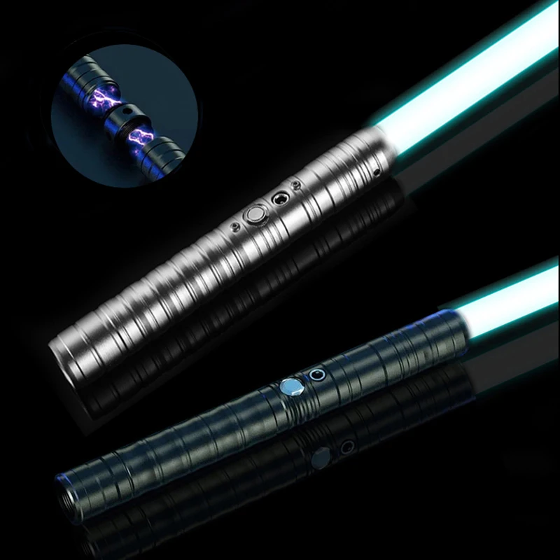 

RGB 7-Color Variable Lightsaber Metal Handle with Hitting Sound Effect FX Duel Lightsaber Metel Handle LED USB Charging