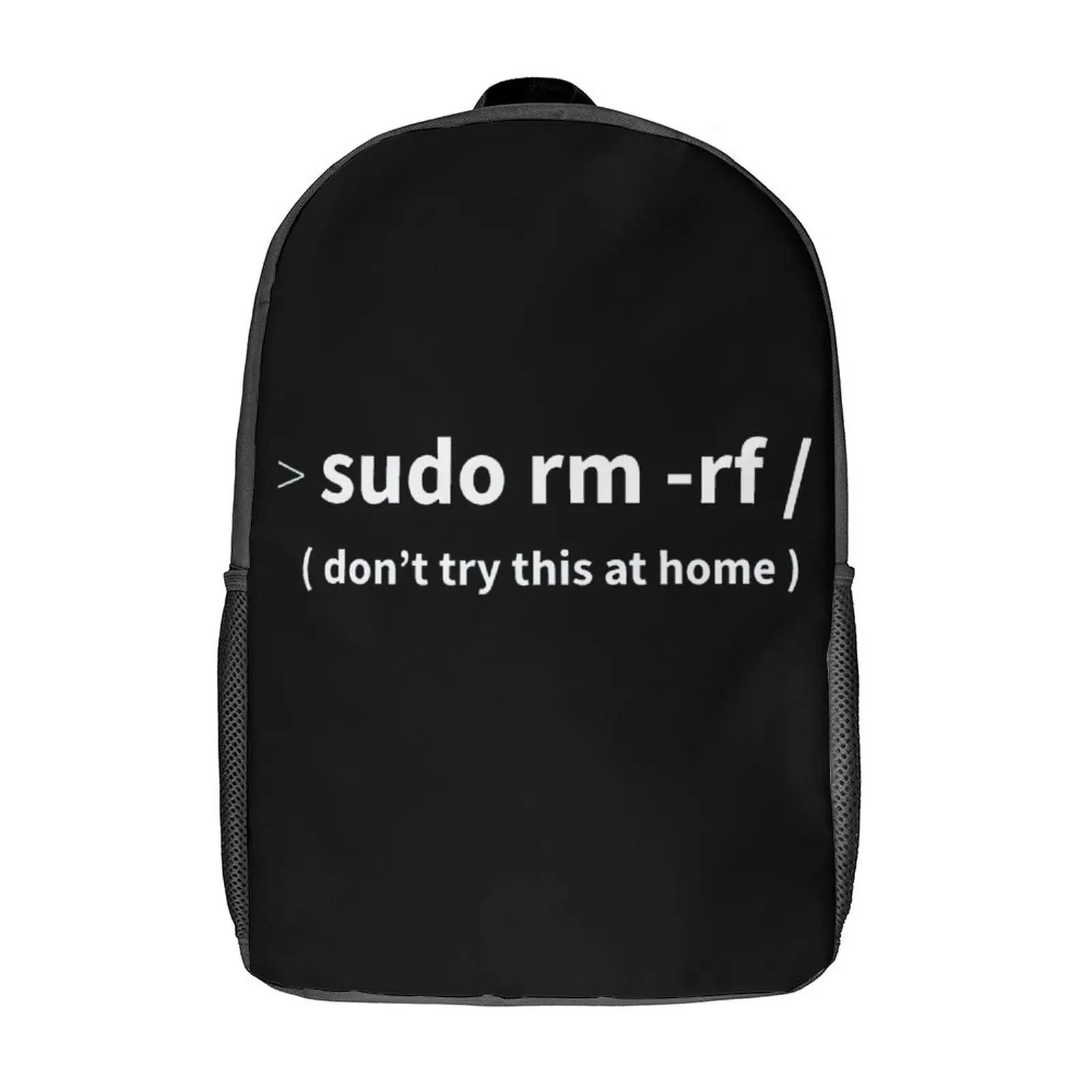 

Developer Sudo Rm -rf Essential 17 Inch Shoulder Backpack Vintage Schools Graphic Cool Durable Cozy Rucksack