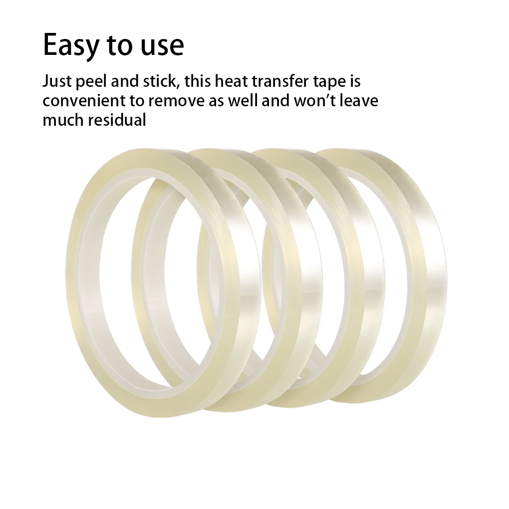 

Pack of 4 Thermal Tapes Pillow Heat-resistant Heat Transfer Transparent Tape