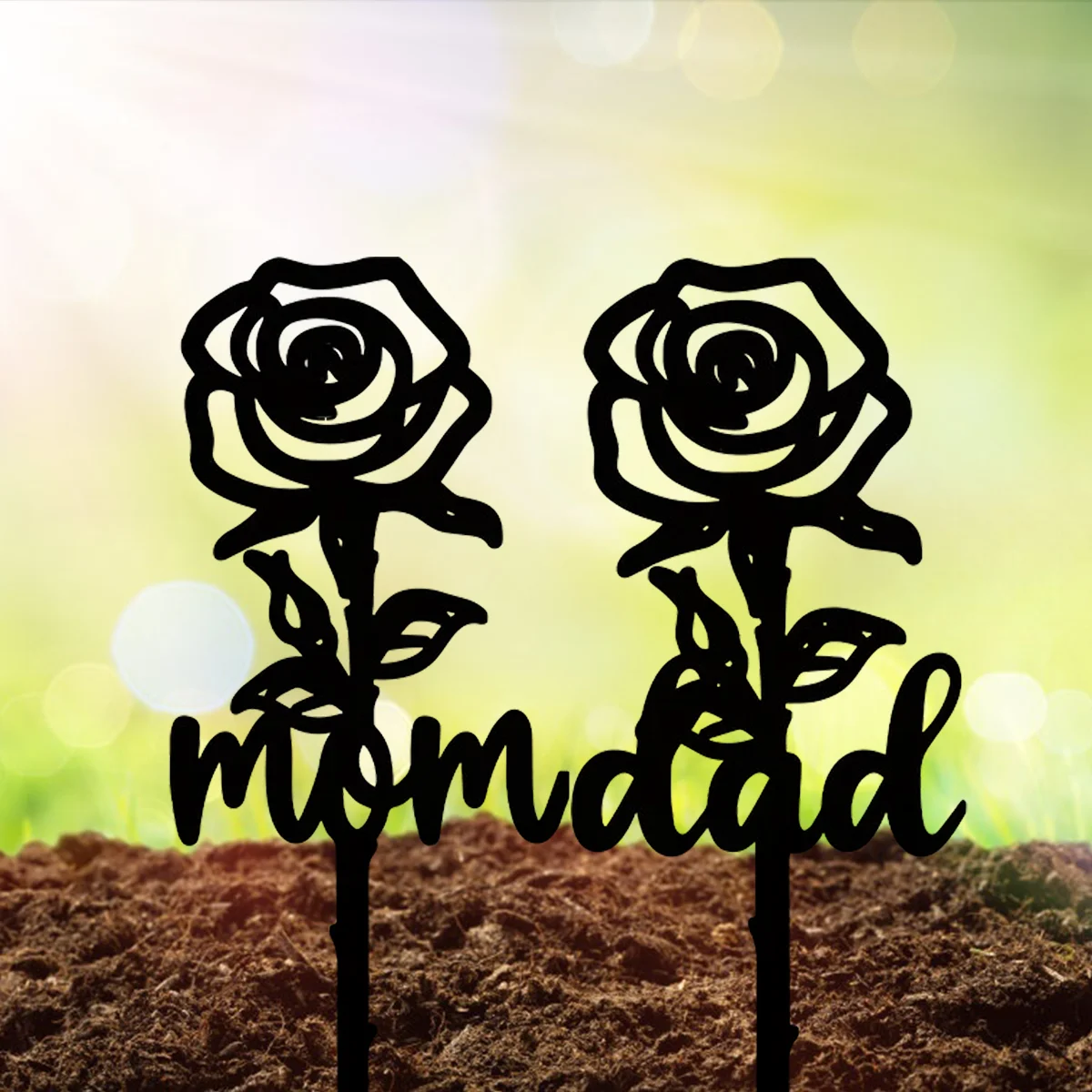 Здравствуйте молодая Роза в форме памятного столба гравировочное украшение