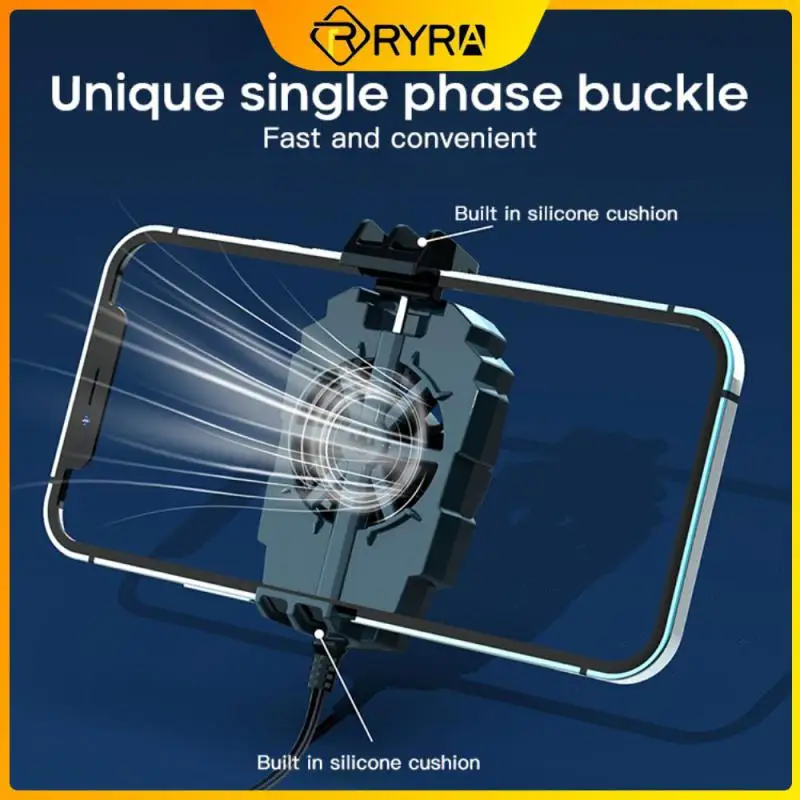 

RYRA Universal Adjustable Game Phone Cooling Fan Mobile Phone Cooler Portable Cool Heat Sink For Xiaomi IPhone Samsung Huawei