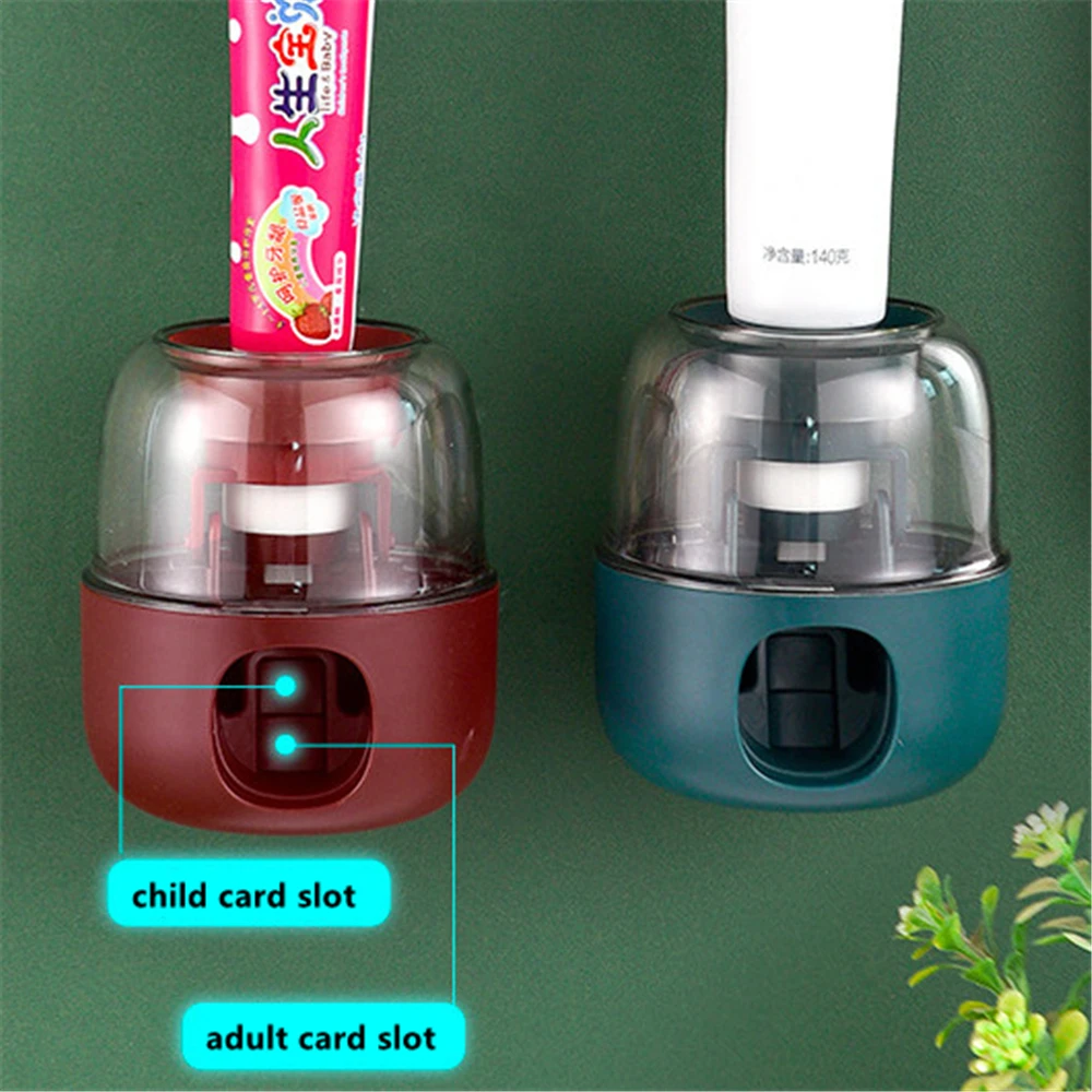 

Kids Toothpaste Dispenser Wall-Mount Automatic Toothpaste Squeezer Free Punch Lazy Toothpaste Holder Bathroom Toothpaste Holder