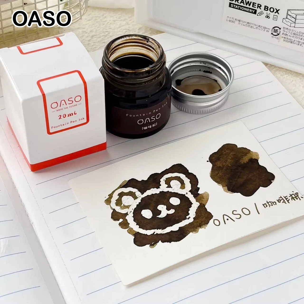 Фото Чернила для перьевых ручек OASO, 20 мл, различные цвета, в стеклянных флаконах, для Jinhao, Hongdian, Majohn, школьных и офисных принадлежностей, канцелярия. №5