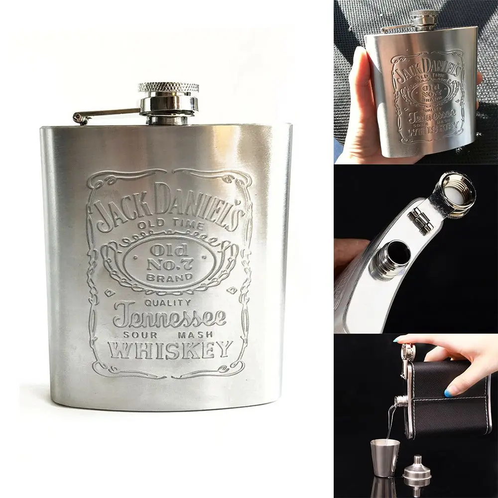 

Mini 7oz/8oz Wisky Alcohol Bottle Russian Stainless Steel Wine Bottle Drinkware Hip Flask Wine Mug