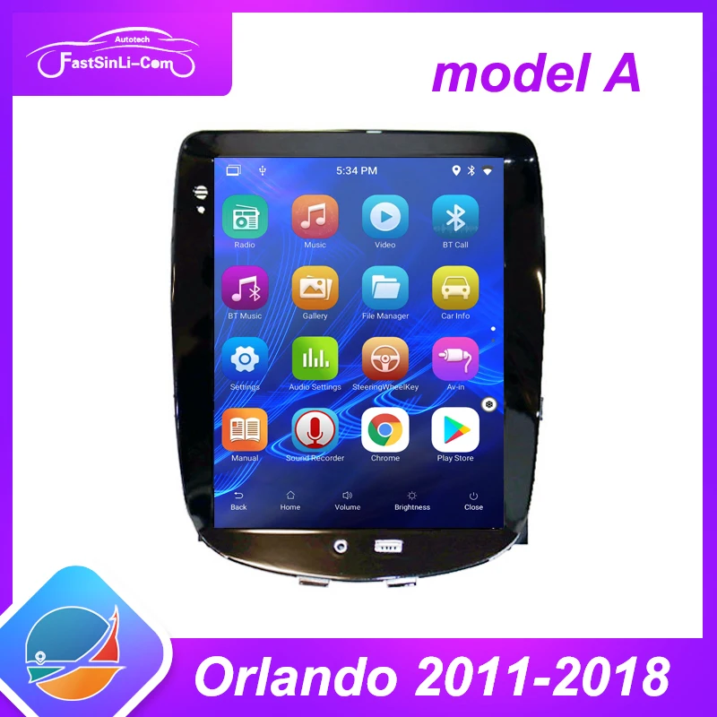 Стильное автомобильное радио для Chevrolet Orlando 2011 - 2015 Tesla стиль экран Мультимедиа