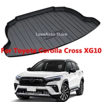 for toyota corolla cross 2021 2022 car tpo rear trunk cargo liner boot tray cover mat floor carpet kick pad accessories
