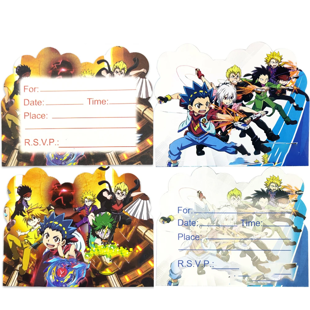 10 шт./лот детские сувениры для детского душа игры Beblade тема украшения дня рождения