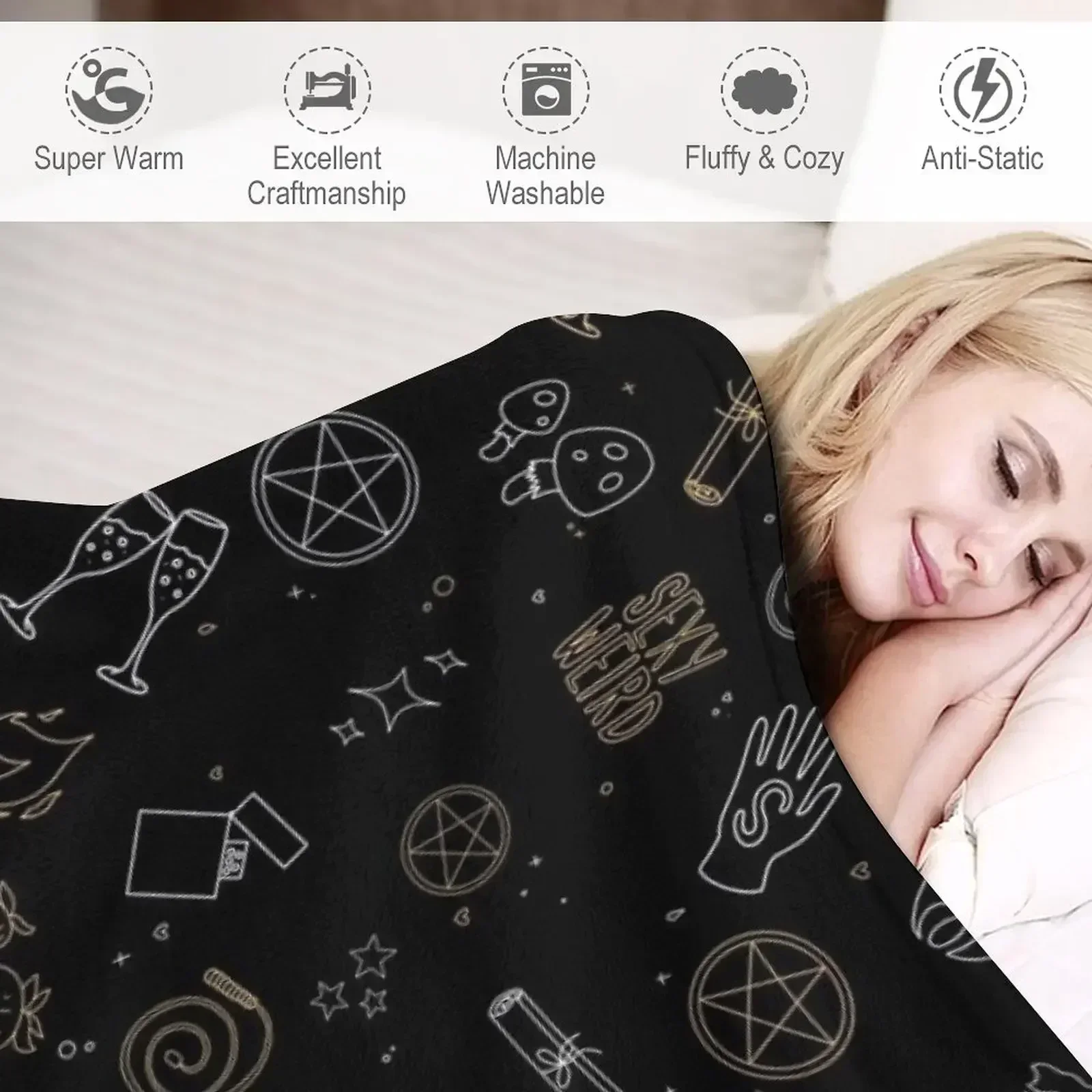 Выкройка Дизайн Символы Форт Салем Ведьмы Рейла Плед Мягкие мягкие одеяла из