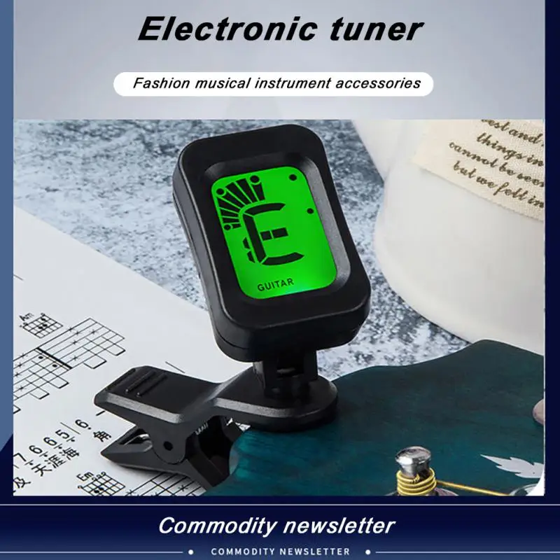 

Tuner Guitar Electronic Tuner Chromatic LCD Clip On Tone Tuner Electric Acoustic Guitar Bass Violin Banjo Ukulele Guitar Parts