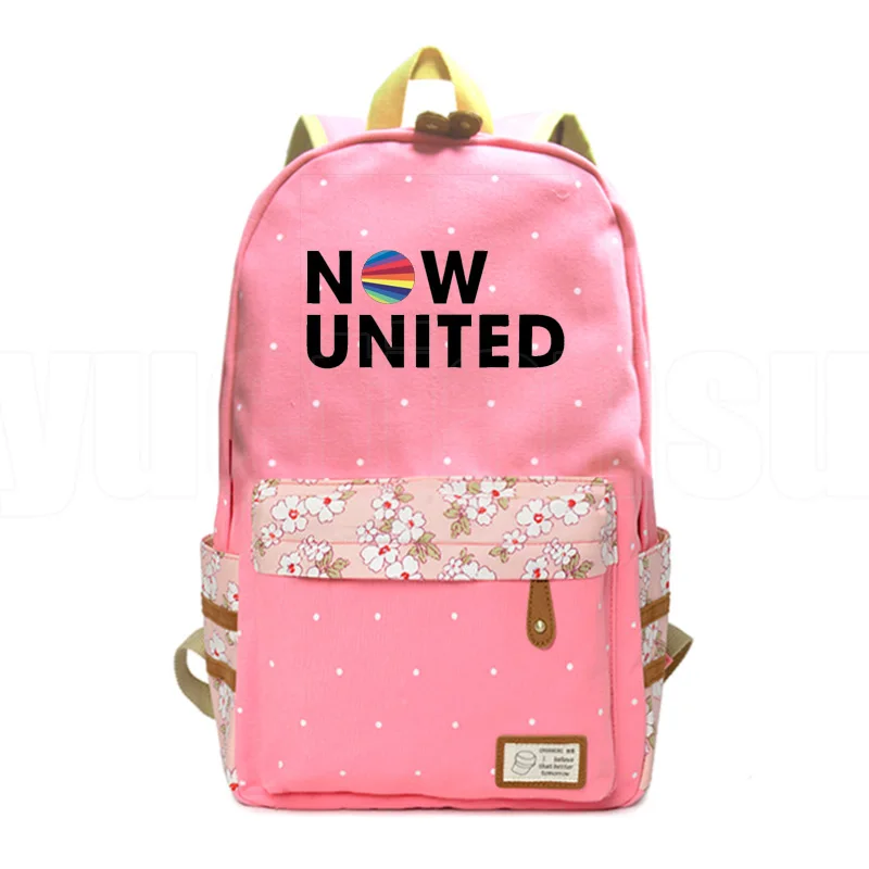 

Now United-Better Album Women Backpacks for Student UN Team Harajuku Floral Notebook School Bags Teenage Girls Laptop Bookbag