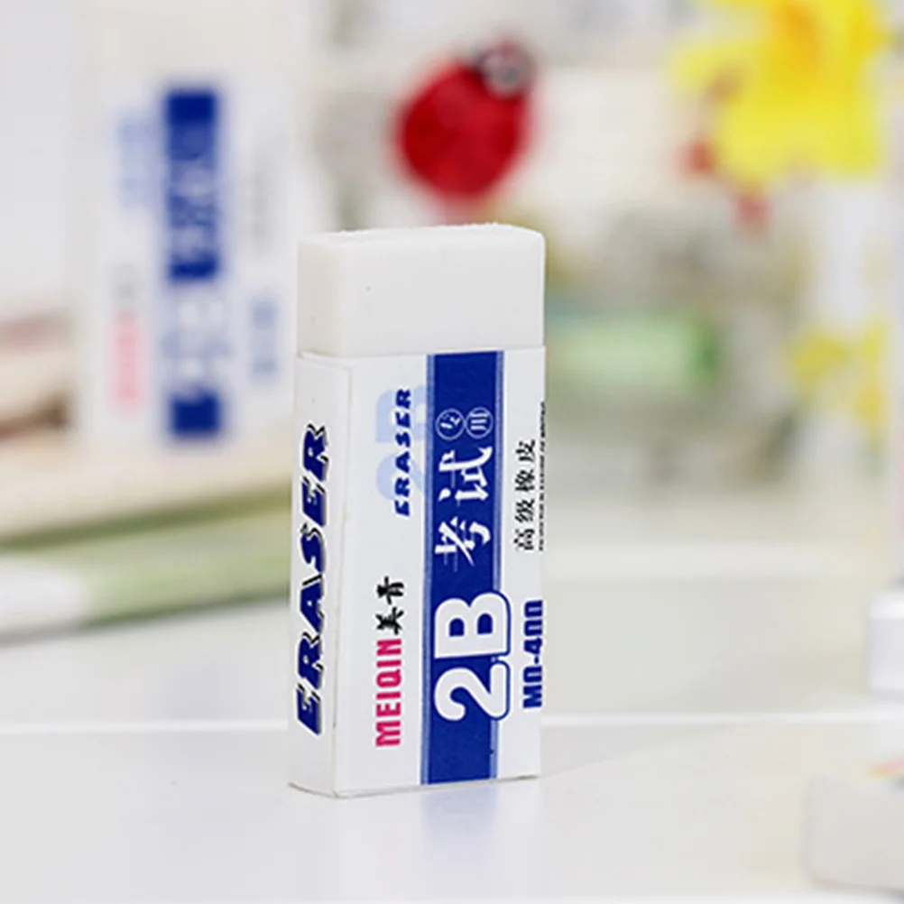 

White 2B Exam Rubber Eraser Art Eraser Art Drawing Correction Tool Office School Supply Writing Eraser Stationery