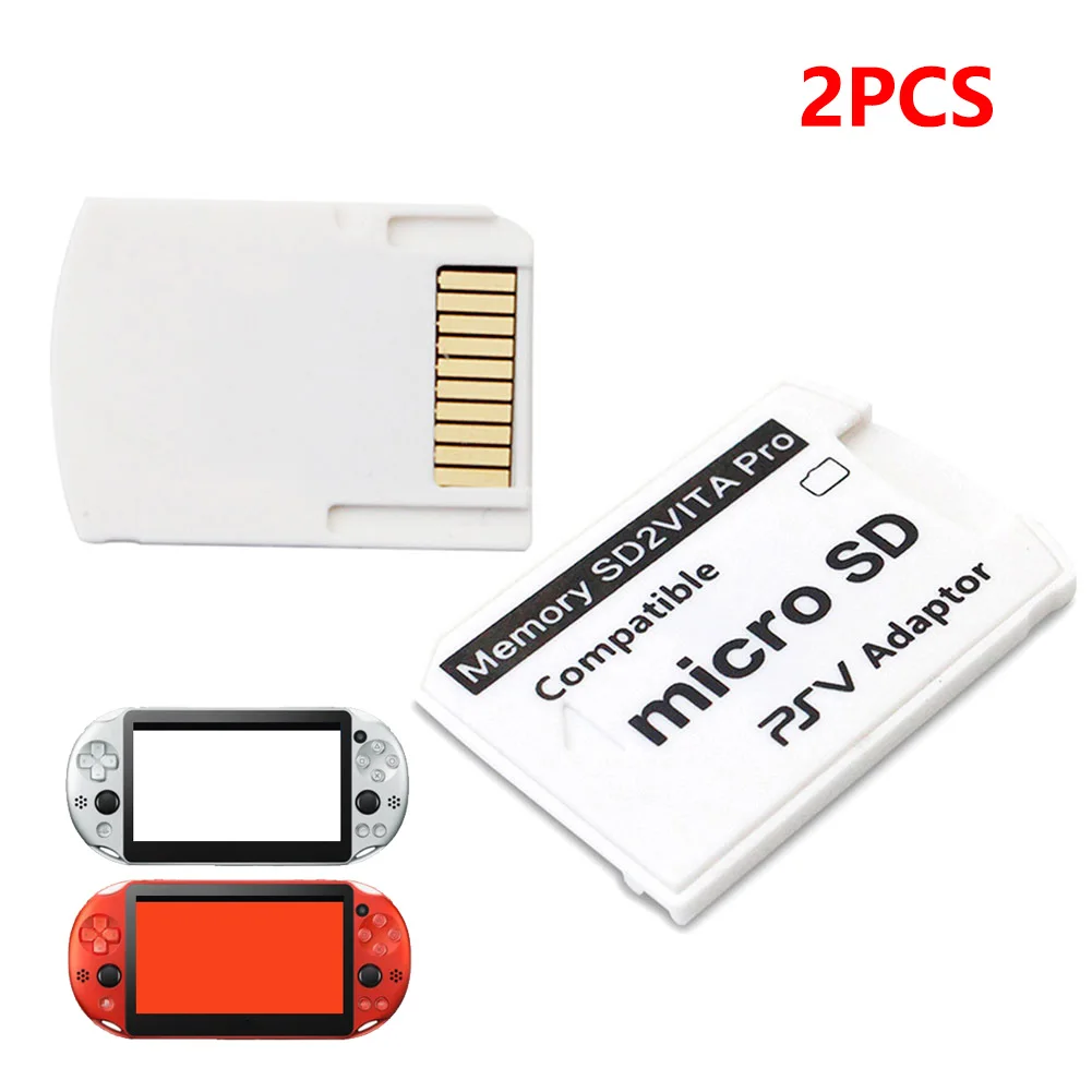 1/2PCS Memory Card Adapter For Sony PlayStation VITA V6.0 SD2 VITA Pro Henkaku 3.65 1000 2000 TF MicroSD Card PSV Converter