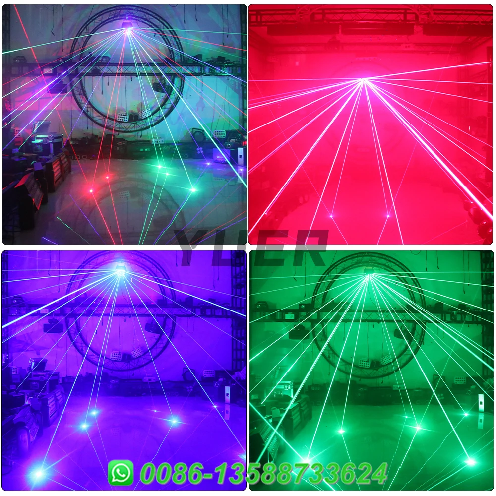Новый RGB 3IN1 лазерный дождевой светильник вращающийся лазерный дождь DMX512 дискотека DJ бар КТВ вечеринка фестиваль свадьба сценический эффект освещения (art.: 3920cd07aa252) - 3920cd07aa252