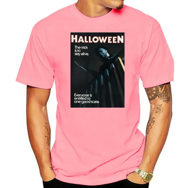 

Camiseta de la película One Good Scare para hombre, ropa de calle informal, Halloween, Horror, Michael Myers, Trick Alive