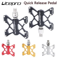 lp litepro quick release pedal ultralight aluminum alloy widened non slip du sealed bearing folding bike pedals mtb bicycle part
