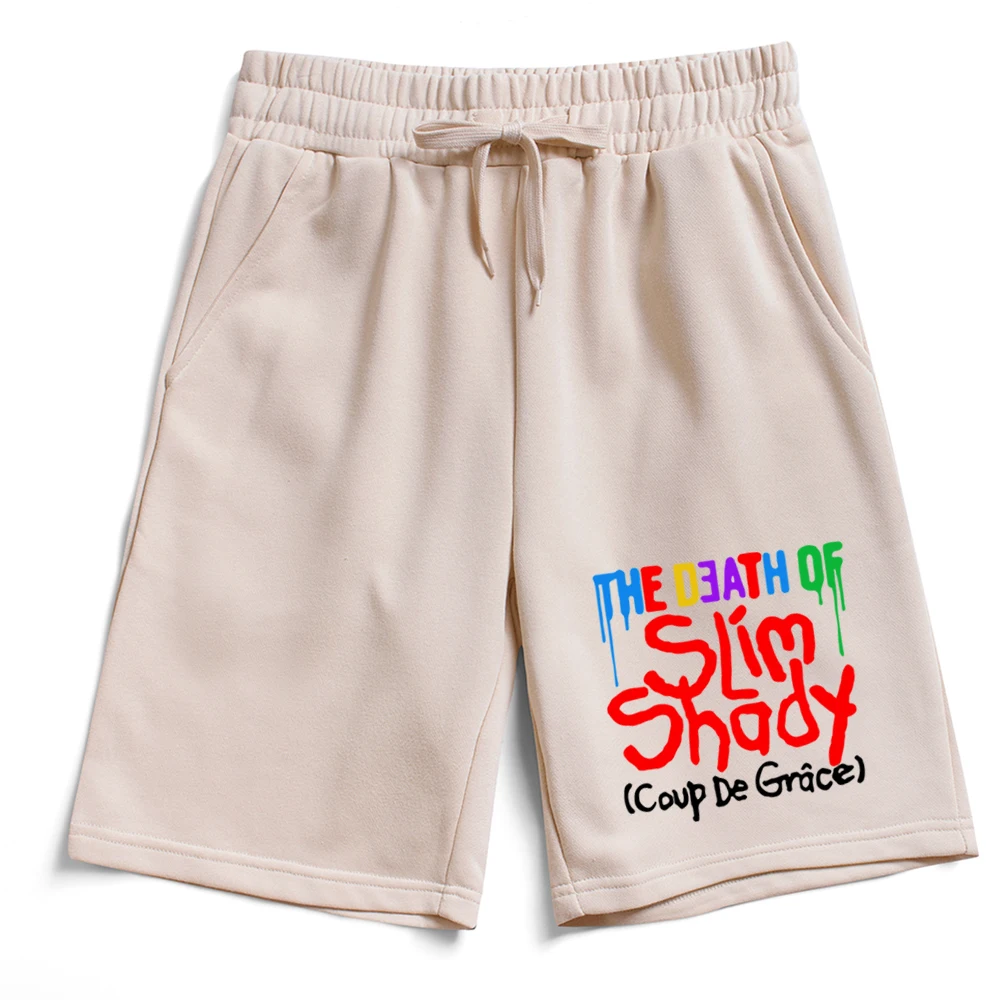 Eminem New Album The Death of Slim Shady Coup De Grace Tracklist Повседневные короткие брюки унисекс Мужчины