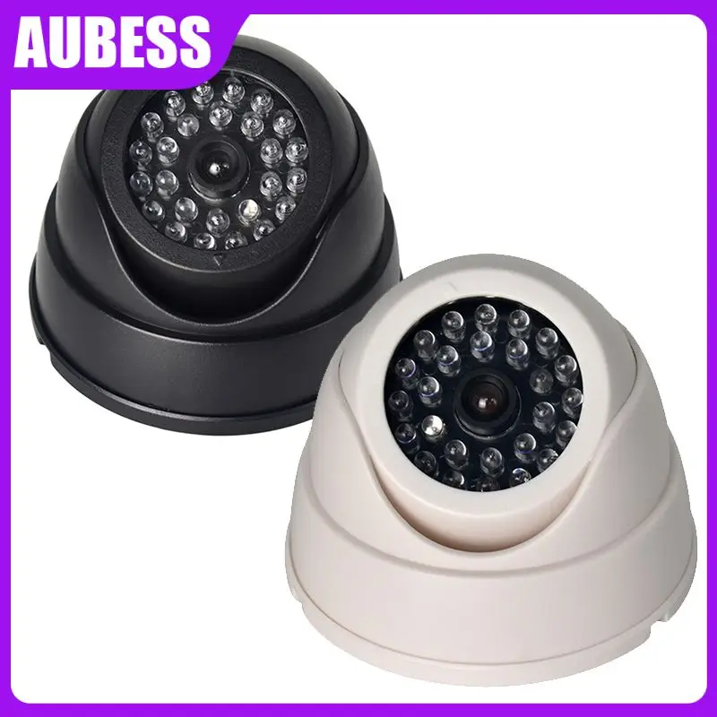 

Creative Plastic Dome Dummy Camera Indoor Outdoor Wireless Dummy Fake Security Camera With Flashing Red Led Lights