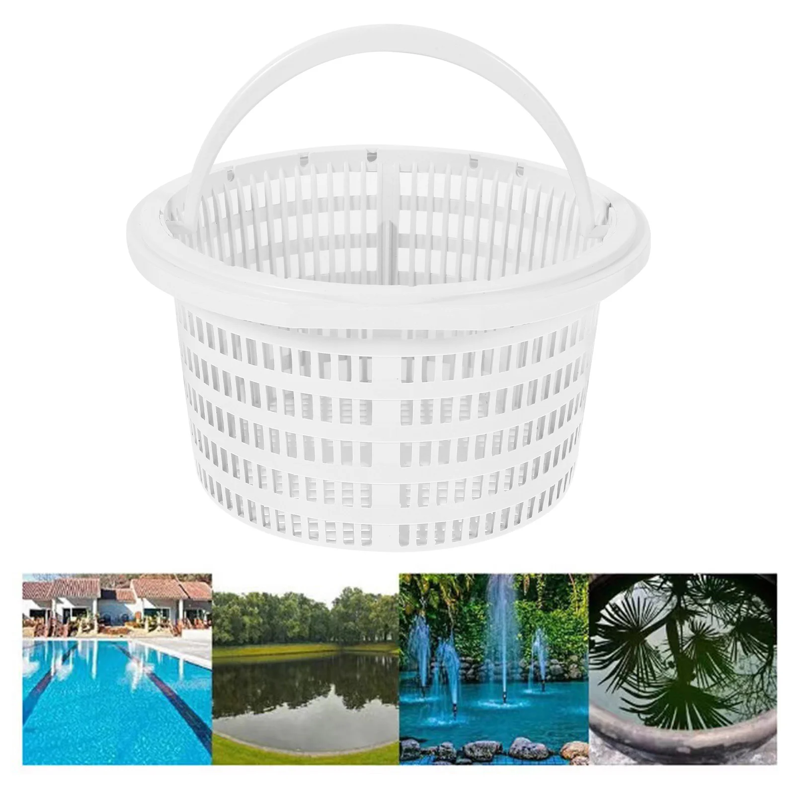 

Swimming Pool Accessories Litter Filting Basket Plastic Filter Cleaning Gadget Skimmer Garbage