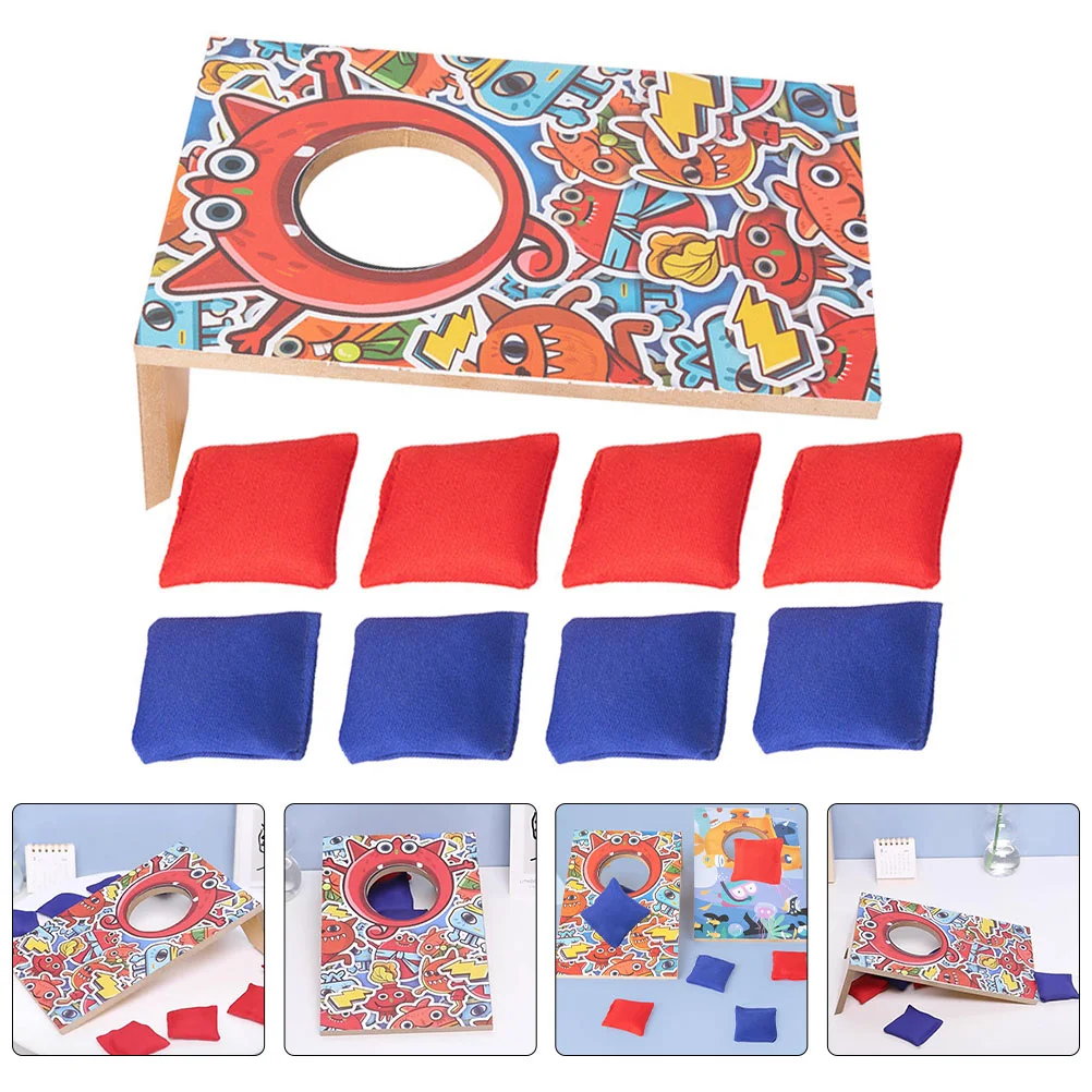 

Kids Educational Toys Sandbag Throwing Game Children Foldable Exercise Plaything Wood Parent-child