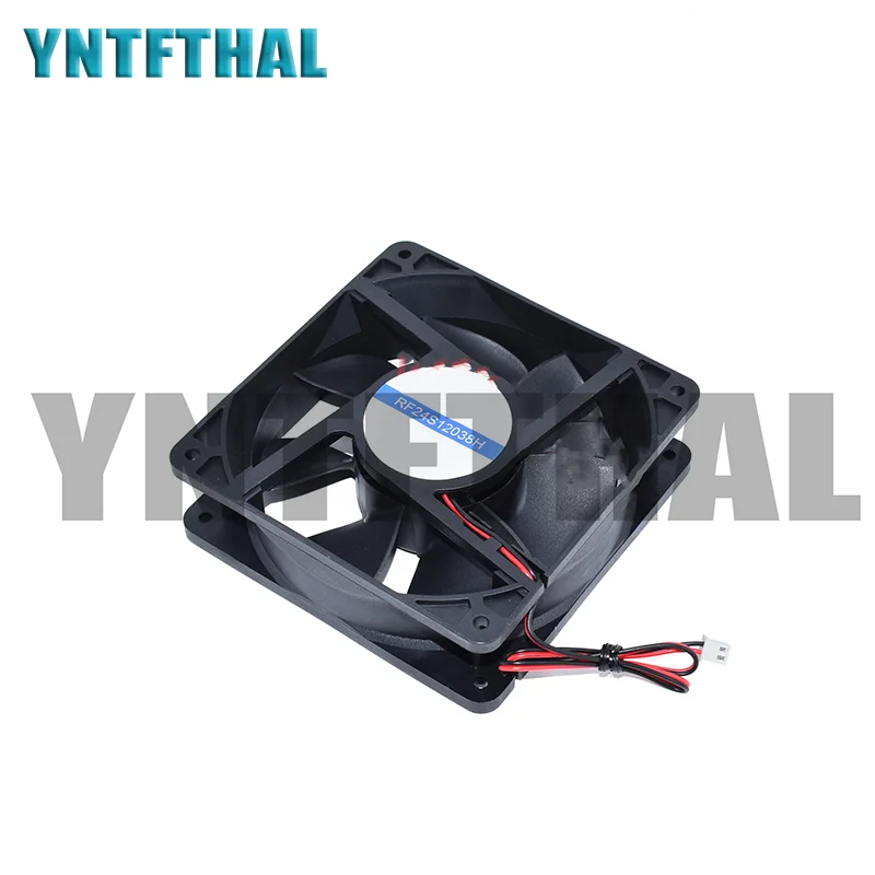 Новый бесшумный вентилятор охлаждения инвертора RF24S12038H DC 24 В 12038 а 120 12 см 120*38 мм 2 провода