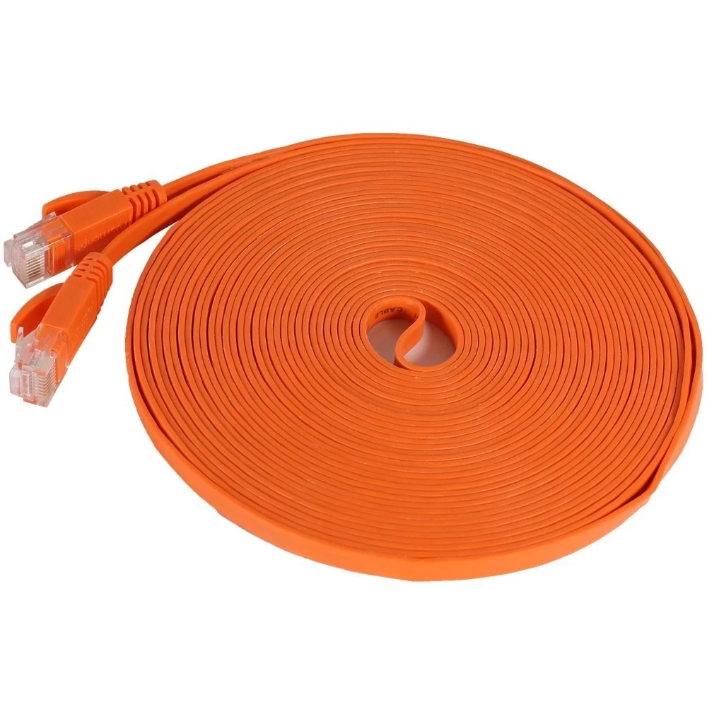

Pure copper wire CAT6 Flat UTP Ethernet Network Cable RJ45 Patch LAN cable black/white/orange color-3m/1m PGD-83