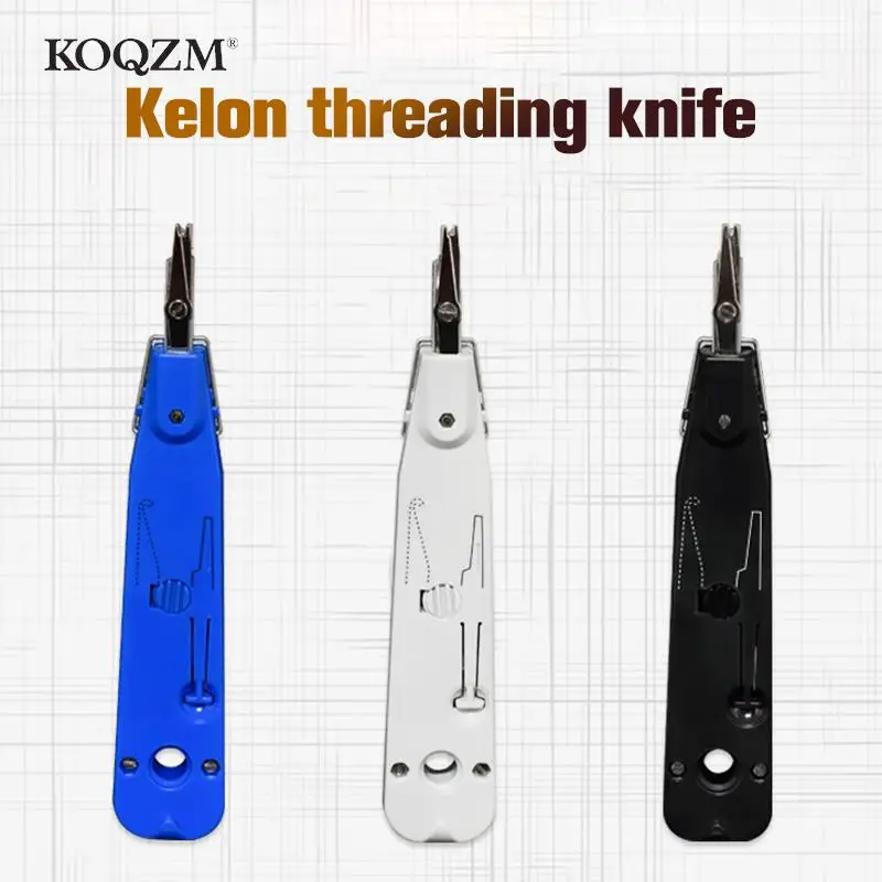 

1pc Network Tool Cable Crimper Standard Type RJ45 Crimper RJ11 Punch Down LSA-Plus Wire Cable Network Tool 110 Wire Cutter Knife
