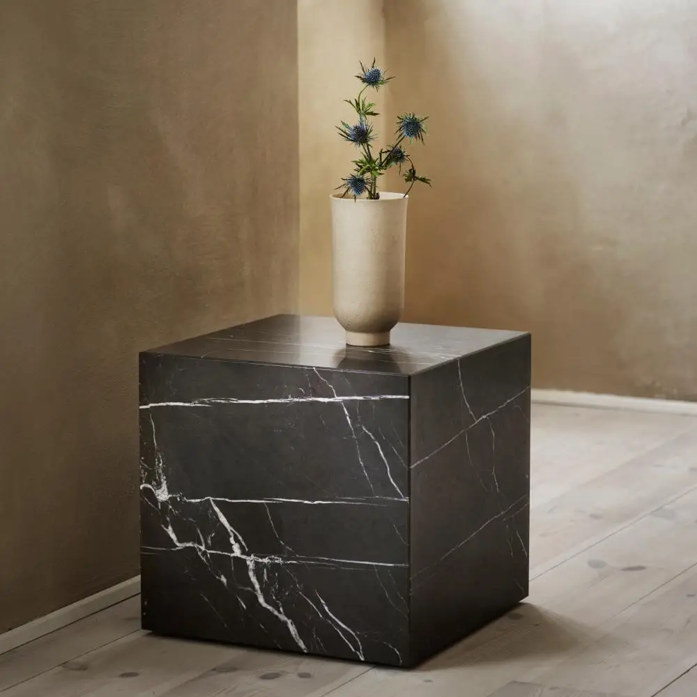 Фото xx-KUMUSI FURNITURE Тумбочка приставная Convenience Concepts Northfield Admiral, натуральный белый мрамор, комплект из 3 предметов №4