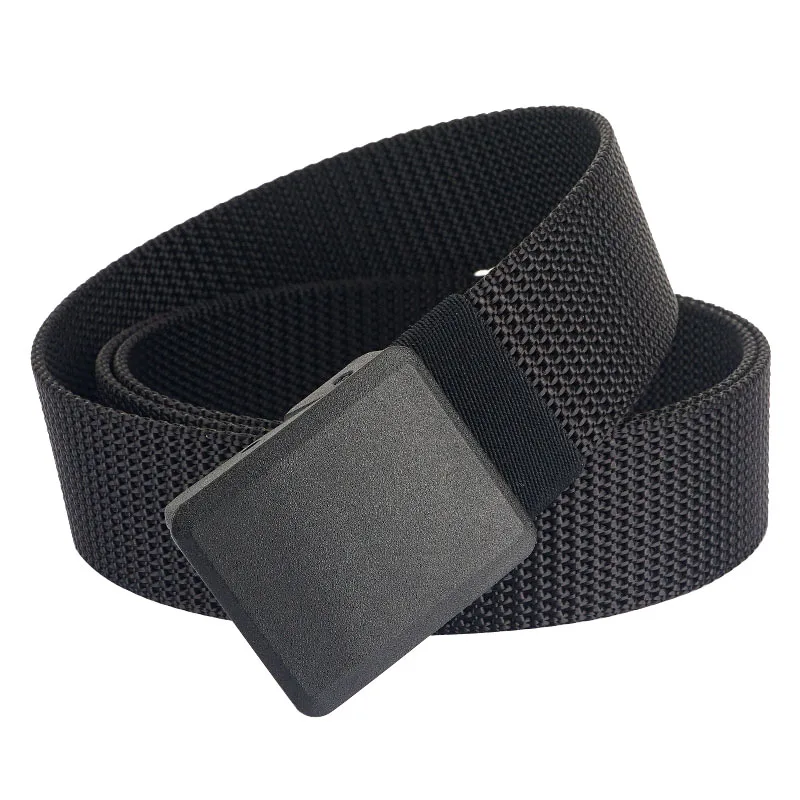 New Unisex Belt Quality Plasitc Automatic Buckle Men Belt Outdoor Casual Men and Women Tactics Jeans Belt Canvas Belt