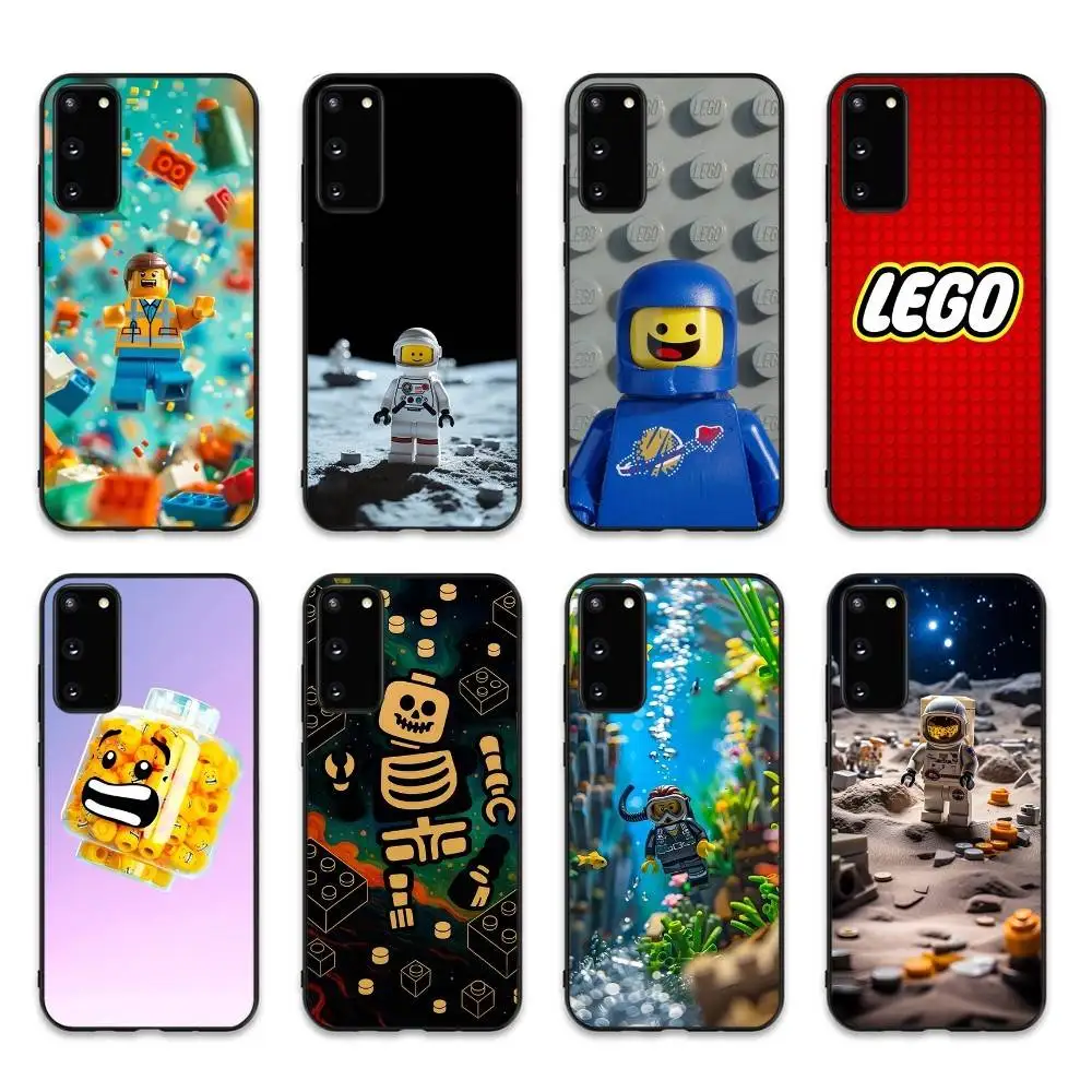 Фото Модный чехол для телефона с логотипом бренда L-Lego для Samsung S 24 Fe 25 Ultra Plus 20 Lite 21 30 22 23 24 22 Ultra 5G Fundas №2
