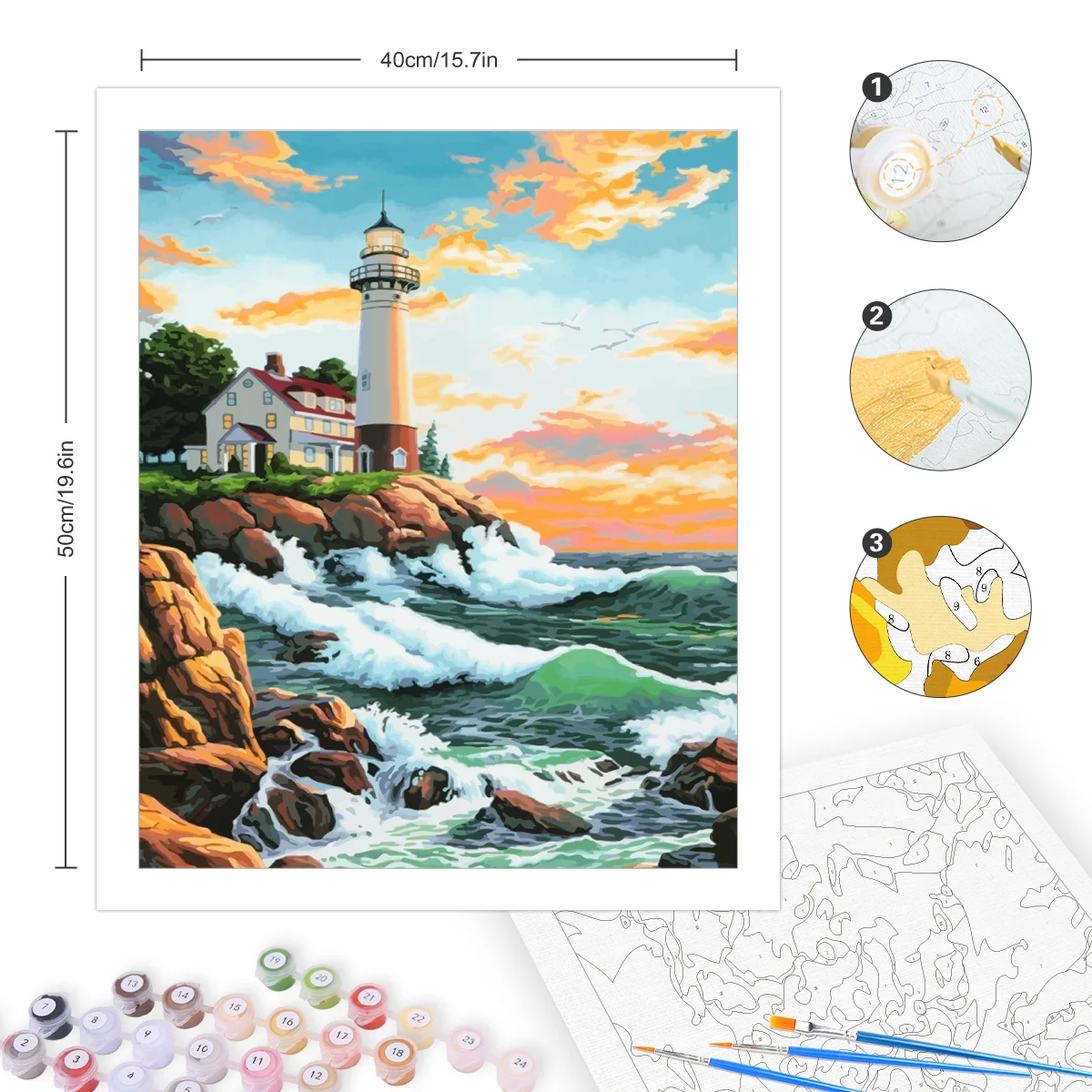 RUOPOTY рамка для рисования по номерам Женская роспись вручную акриловая краска с