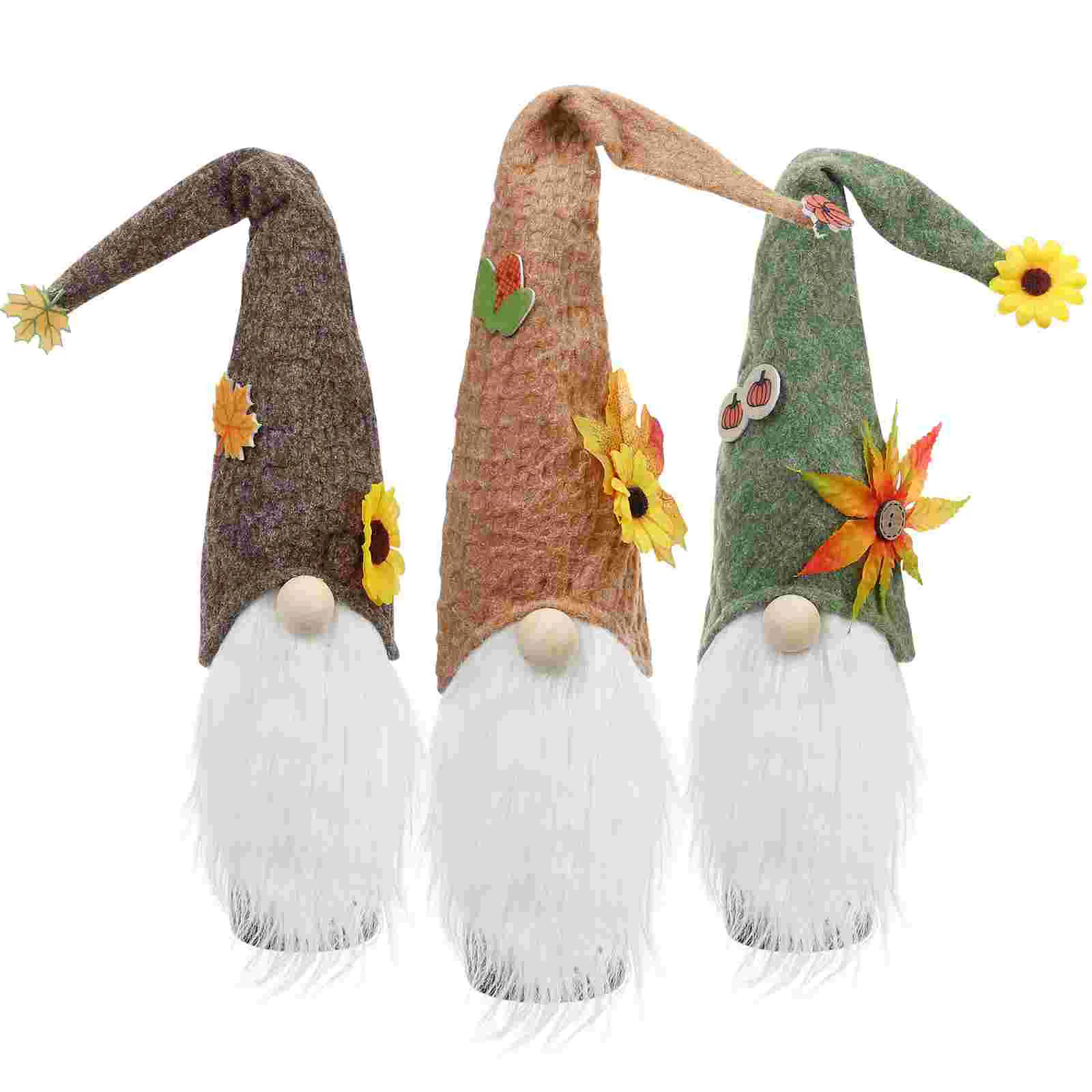 

3pcs Sunflower Gnomes Bottle Covers Festival Party Decorative Bottle Covers