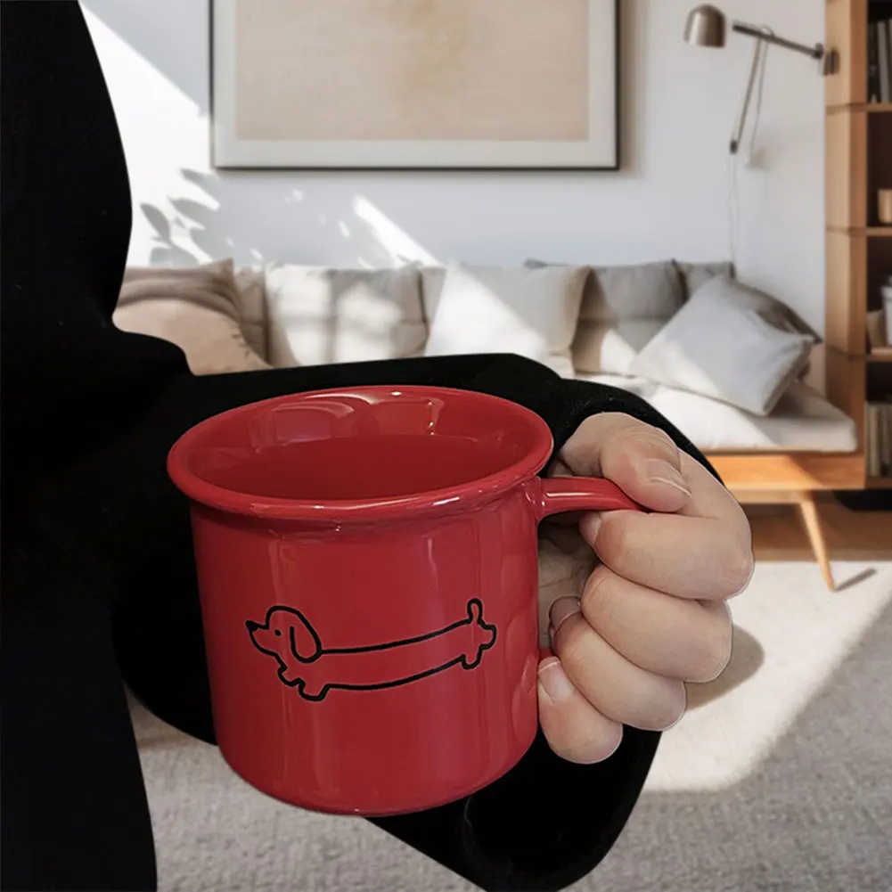 

Керамическая кружка для собаки Такса